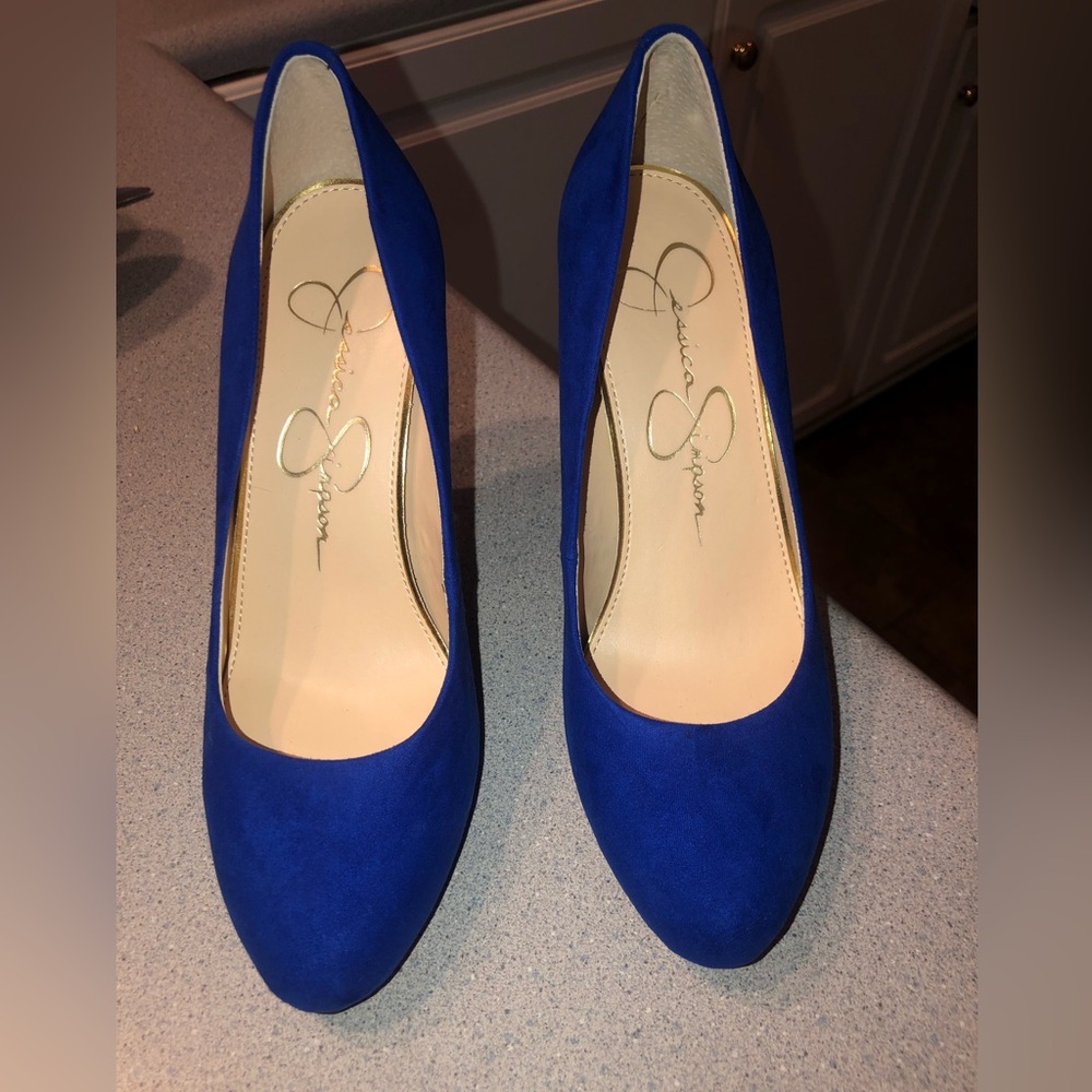 Jessica Simpson Vibrant Blue Heels